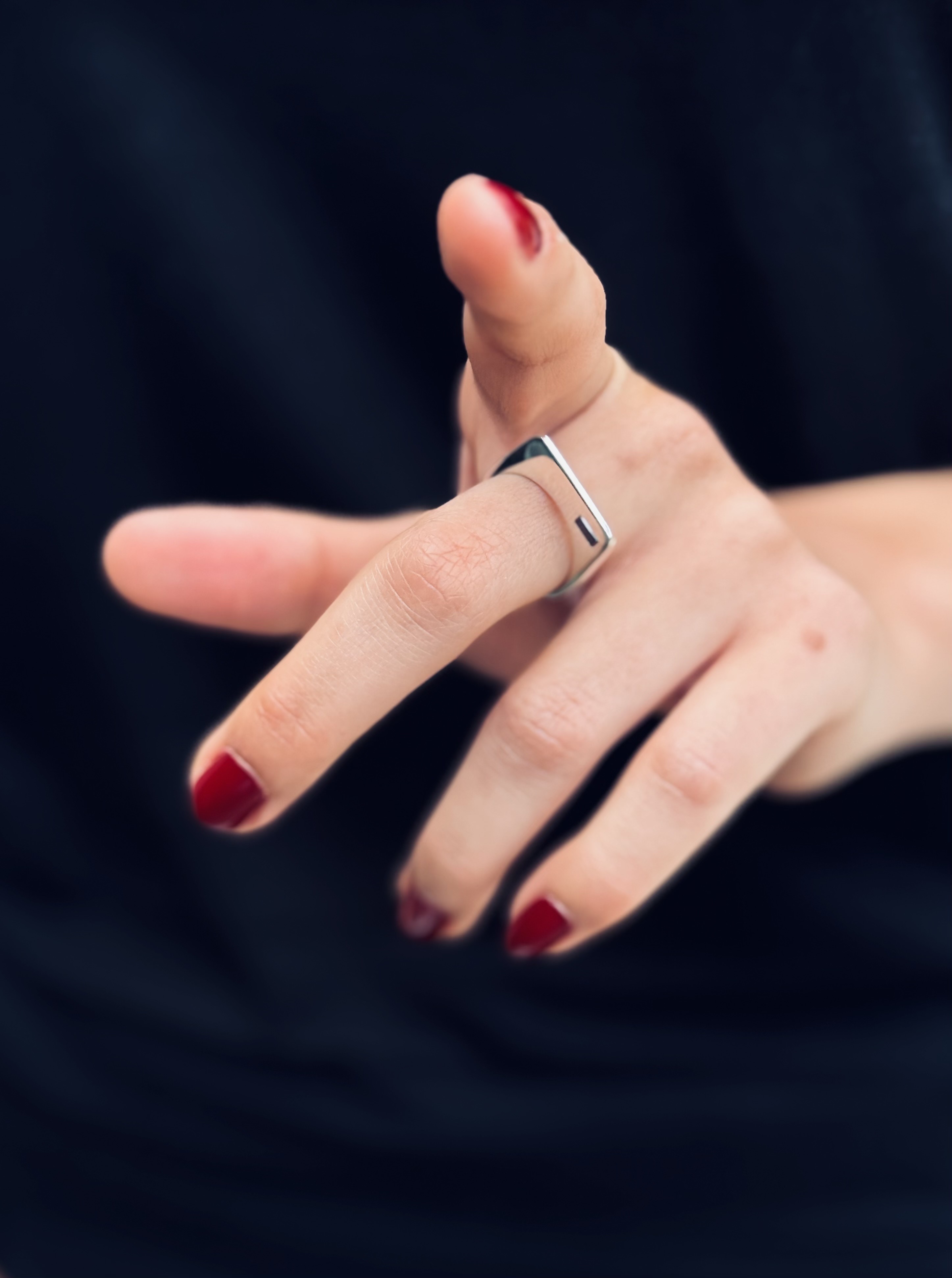 Kate Ring with black diamond